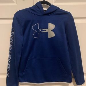 blue boys under armour hoodie
